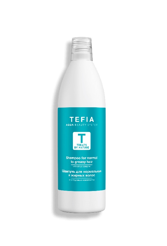 Tefia Treats By Nature sampon normál és zsíros hajra citrusos komplexszel