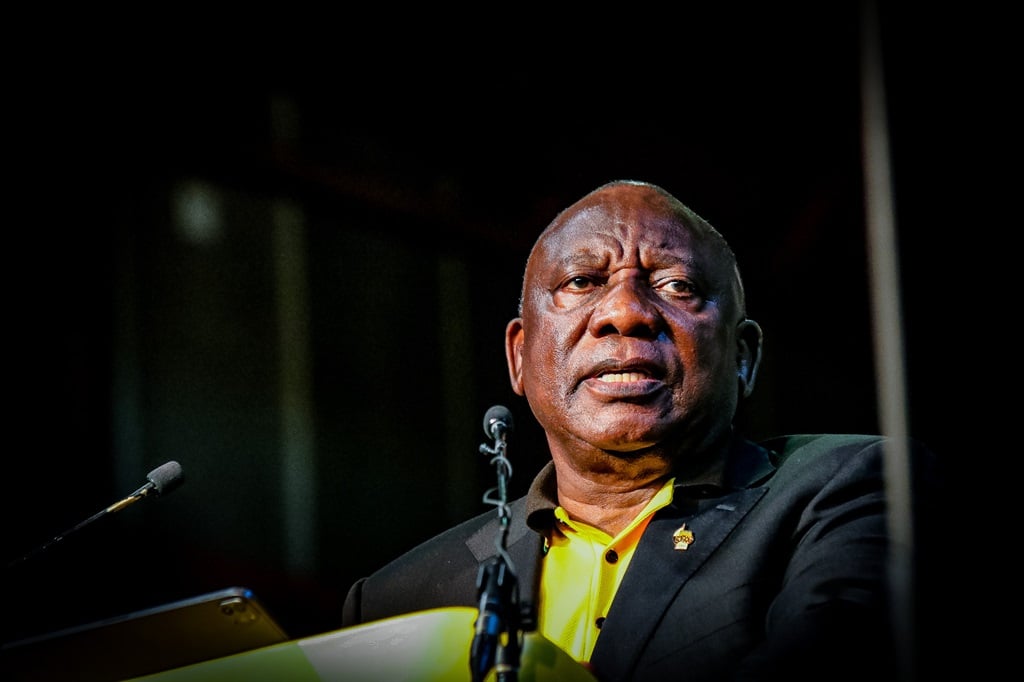 Cyril Ramaphosa, az ANC elnöke.