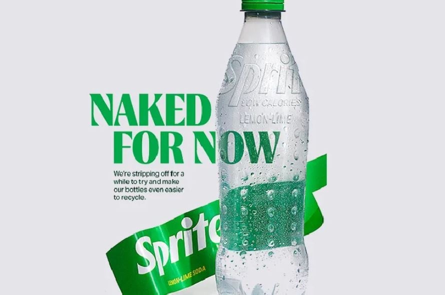 A Coca-Cola ideiglenesen elhagyja a Sprite műanyag címkéjét.