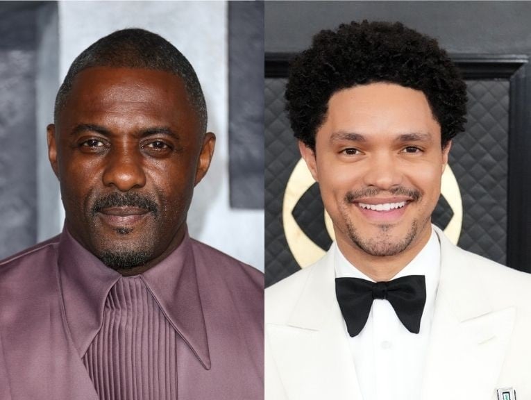 Idris Elba és Trevor Noah (Mike Marsland/Getty Images)