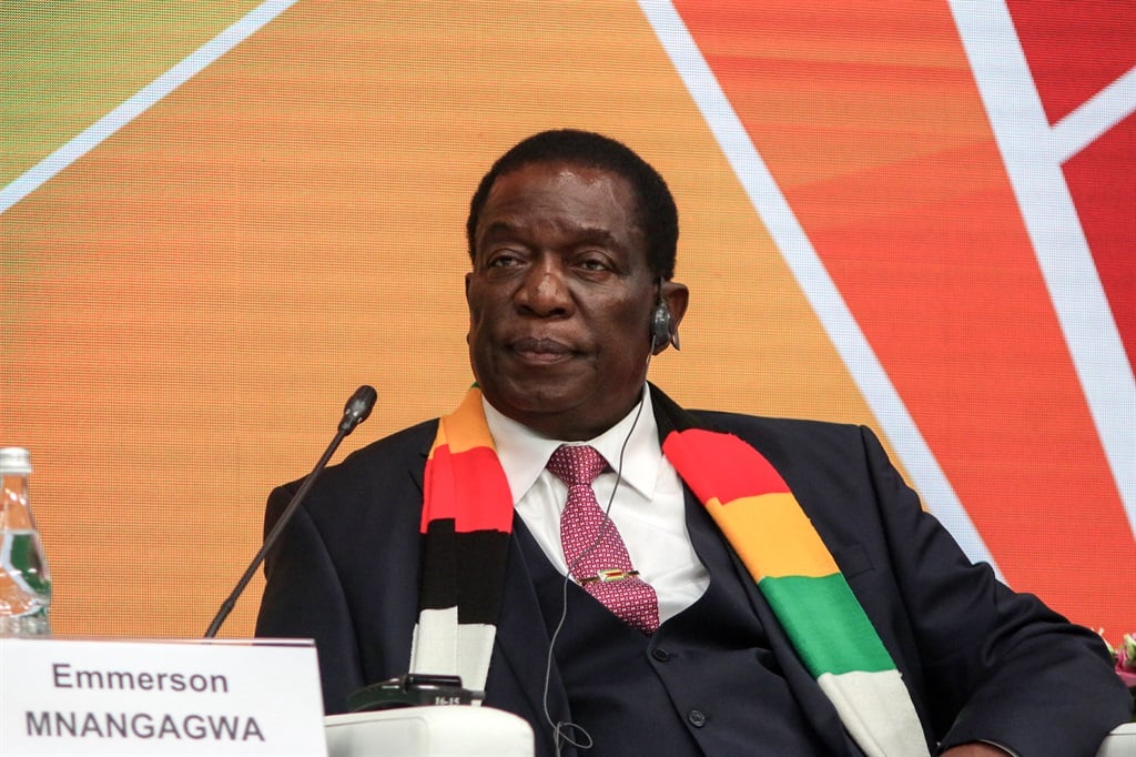 Zimbabwe elnöke, Emmerson Mnangagwa. (Maksim Konstantinov/SOPA Images/LightRocket a Getty Images-en keresztül)